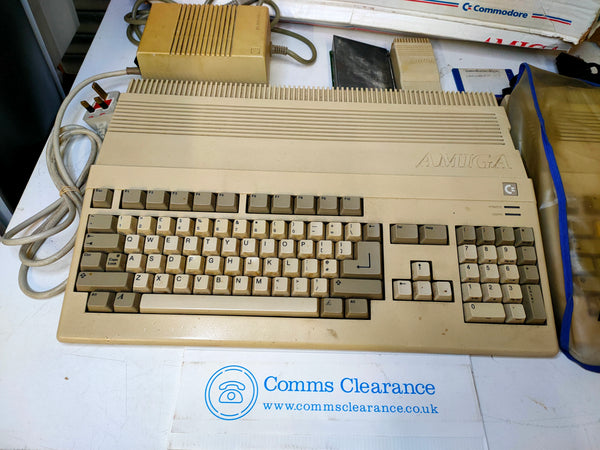 Pair of Commodore Amiga A500 Consoles with various accessories - Repair