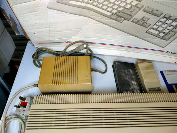 Pair of Commodore Amiga A500 Consoles with various accessories - Repair