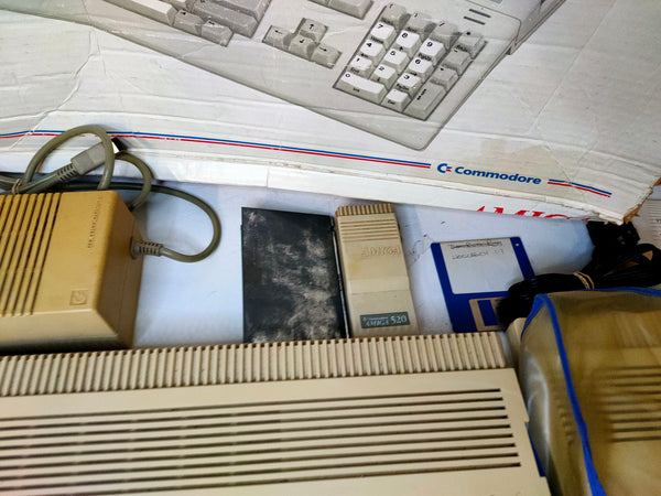 Pair of Commodore Amiga A500 Consoles with various accessories - Repair