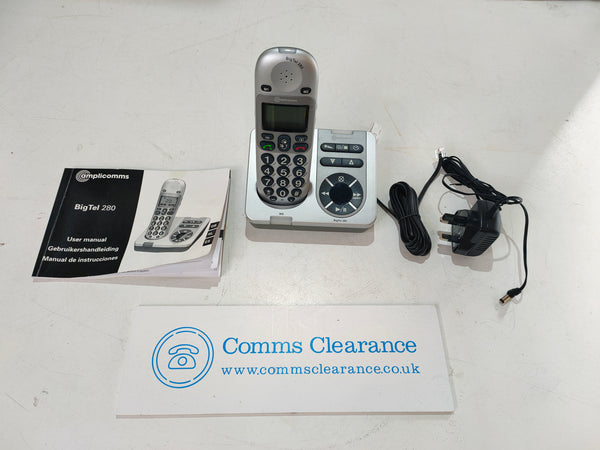 Amplicomms Big Tel 280 Amplified DECT Cordless Answer Machine