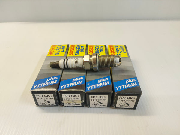 Bosch Super Plus FR7LDC+ Spark Plugs (Pack 4) Audi, VW, BMW etc