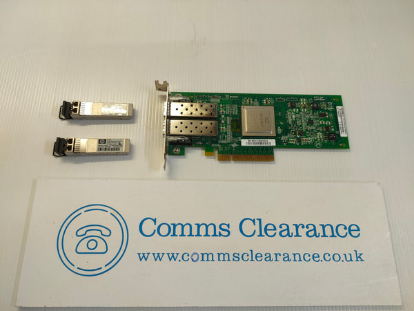 HP QLogic QLE2562 AJ764-63002 489191-001 PCIe Dual Port 4Gb/s Fibre Card