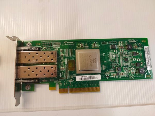HP QLogic QLE2562 AJ764-63002 489191-001 PCIe Dual Port 4Gb/s Fibre Card