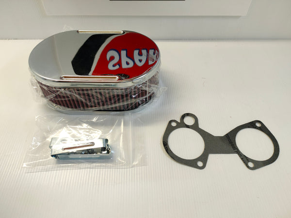 Redline AFB301 Chrome Air Filter (2.5" Weber DCOE)