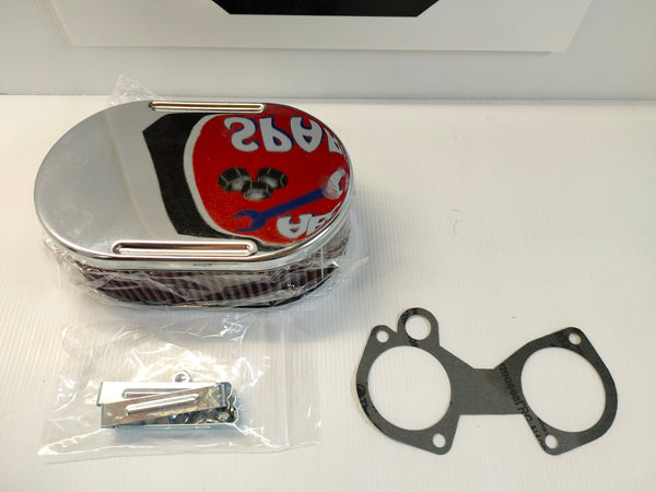 Redline AFB301 Chrome Air Filter (2.5" Weber DCOE)