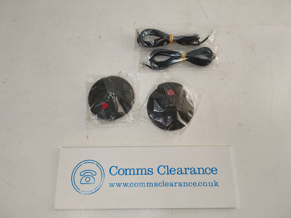 Polycom Soundstation EX External Microphones & Cables 2201-00698-002 (pair)