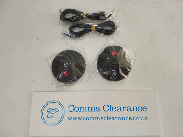 Polycom Soundstation EX External Microphones & Cables 2201-00698-002 (pair)