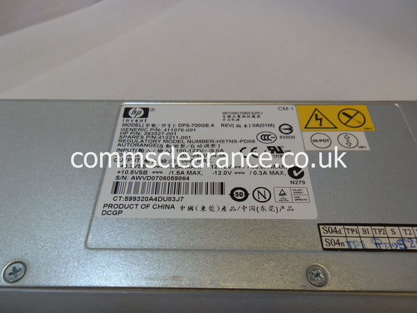HP Proliant DL360 G5 411076-001 393527-001 700W Power Supply PSU