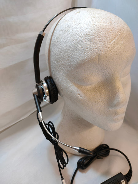 Accutone Monaural USB Headset with In-Line Controls