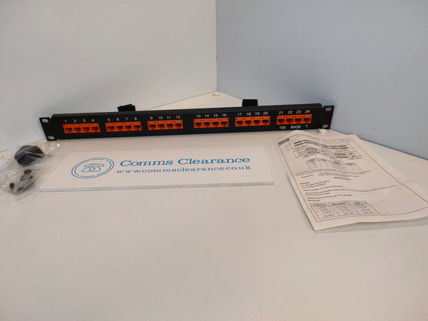 Hubbell Premise 19" 24 port 100BaseT Patch Panel