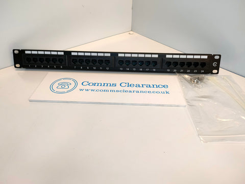 Cat5e 19" 24 port Patch Panel