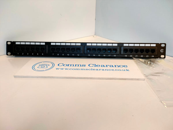 Cat5e 19" 24 port Patch Panel