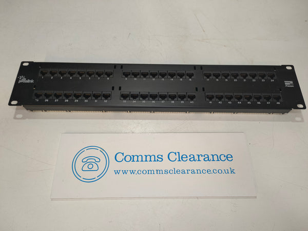 Pressac Presslink 19" Cat5e 48 Port Patch Panel