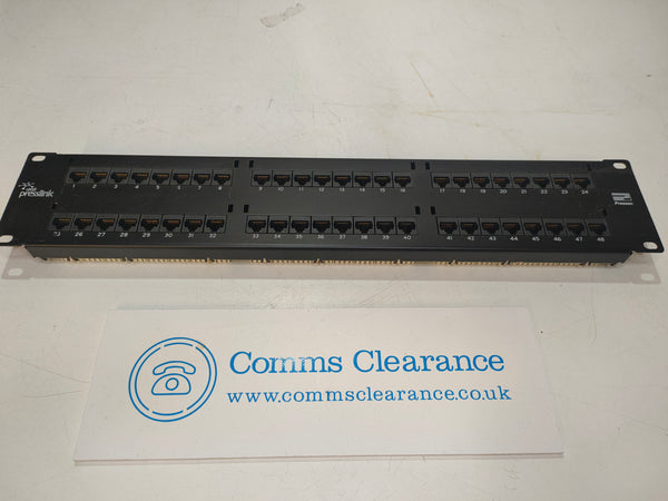 Pressac Presslink 19" Cat5e 48 Port Patch Panel