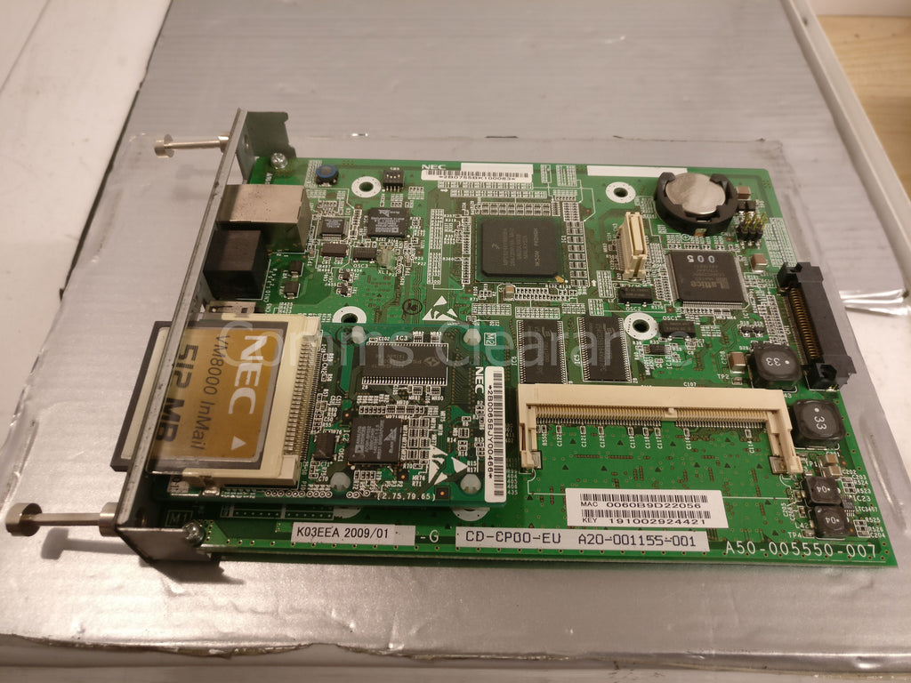 NEC SV8100 Univerge Telephone System CD-CP00 CPU Card inc VM8000 inmail  flash