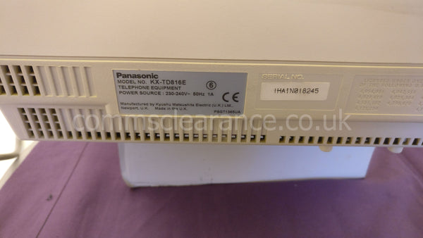 Panasonic KX-TD816E Digital Hybrid Telephone System V.6